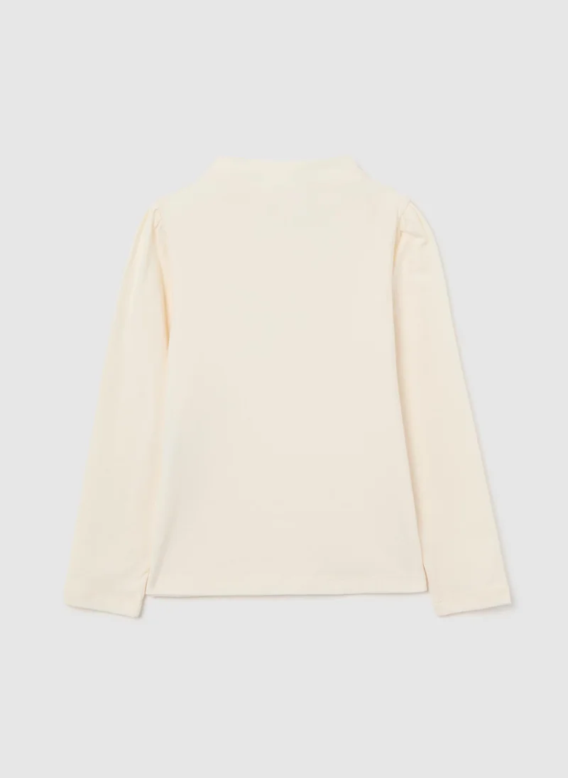 Ovs OVS Girls' Beige Stretch Cotton Jumper Regular Fit